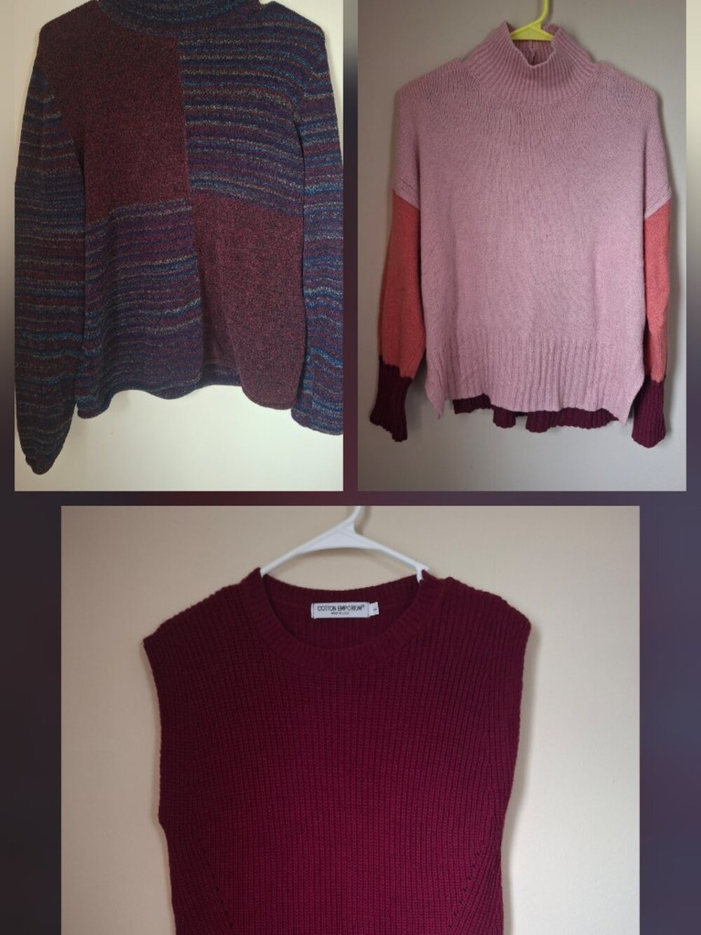 Womens Sweater Bundle X 3